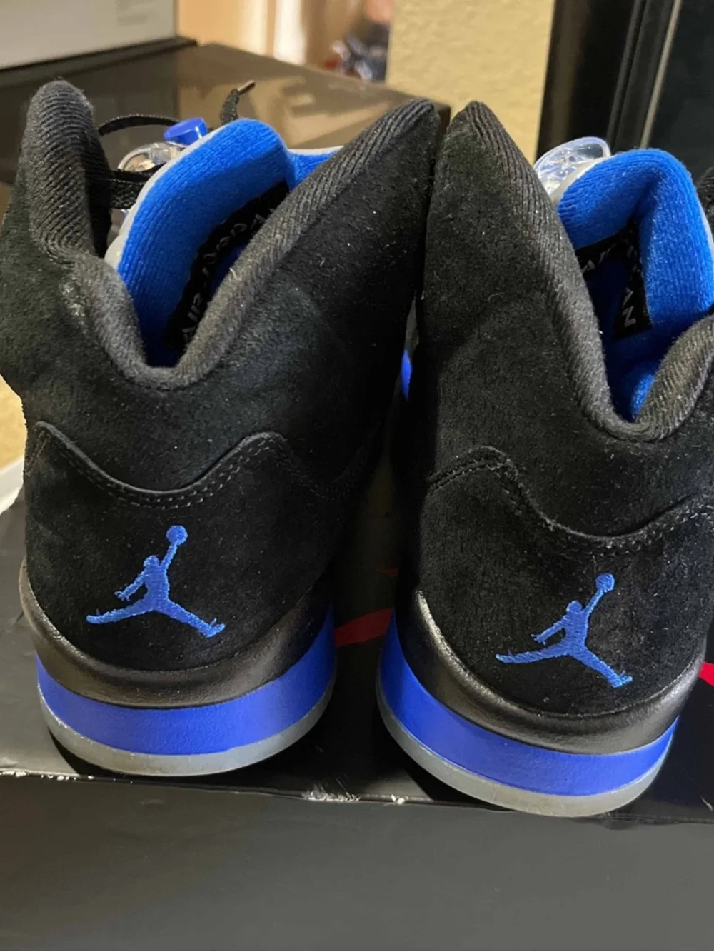 Nike Air Jordan 5 Retro CT4838-004 Racer Blue Black Shoes Men Size 8